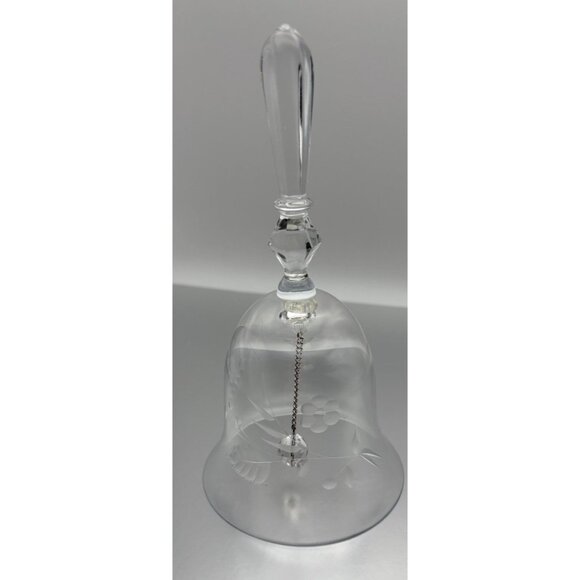 Lenox Other - Vintage LENOX Etched Clear Crystal Glass 6" Bell
